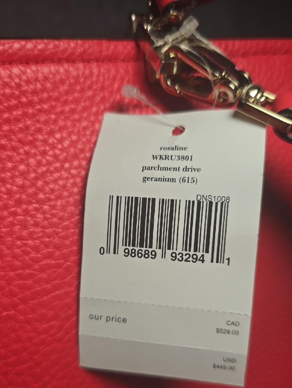 kate spade Rosaline Parchment Drive Top Handle Satchel/Shoulder Bag - Picture 11 of 16
